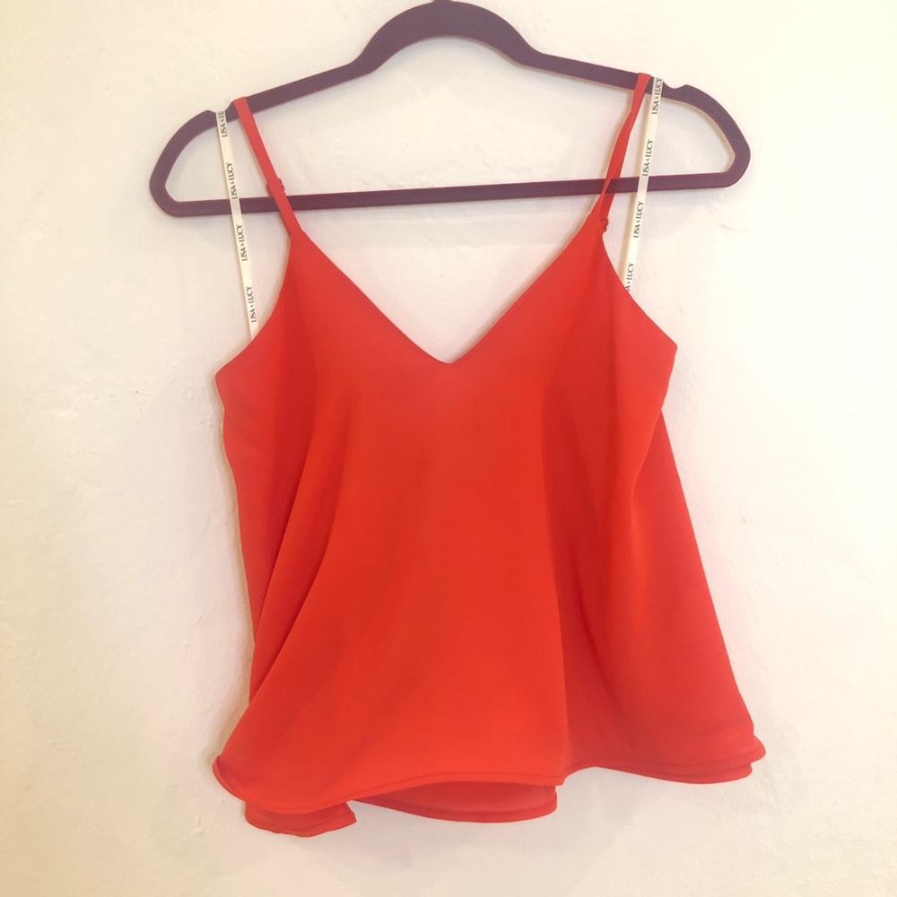 Lisa & Lucy cropped vneck tank blouse